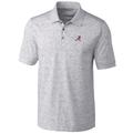 Men's Cutter & Buck Gray Alabama Crimson Tide Big Tall Advantage Space Dye Polo