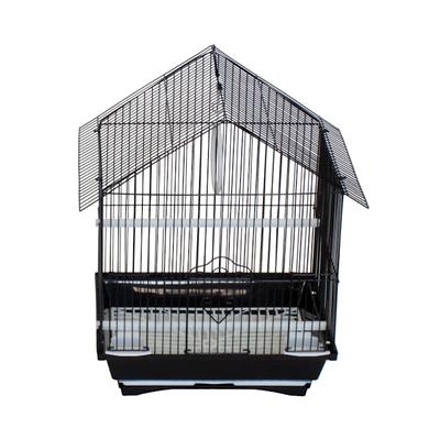 YML Black House Top Style Parakeet Cage, 11" L X 9" W X 16" H