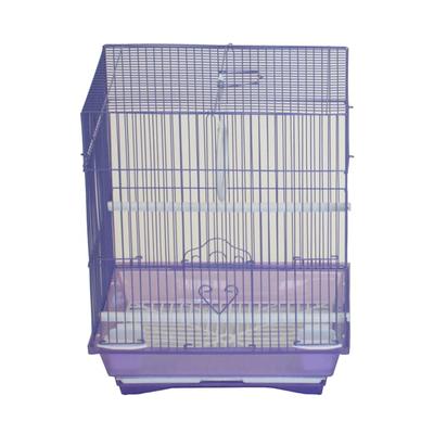 YML Purple Flat Top Parakeet Cage, 11" L X 8.5" W X 14" H