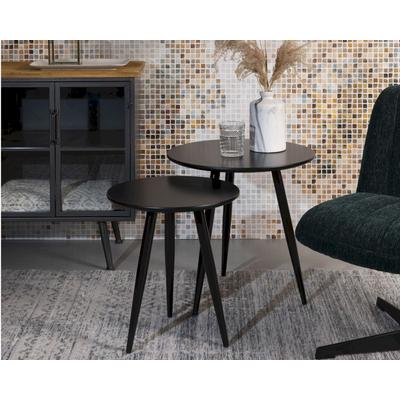 designline Beistelltisch Daven 2er-Set Schwarz