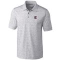 Men's Cutter & Buck Gray South Carolina Gamecocks Big Tall Advantage Space Dye Polo