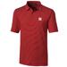 Men's Cutter & Buck Scarlet Nebraska Huskers Big Tall Forge Pencil Stripe Polo