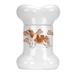 Tucker Murphy Pet™ Cavalier Spaniel Bone Shaped Pet Treat Jar Ceramic | 9 H x 6 W x 5 D in | Wayfair BE0D1399BAE848BAB53DCDF7DB63A180