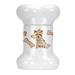 Tucker Murphy Pet™ Yorkie or Yorkshire Terrier Bone Shaped Pet Treat Jar Ceramic, Size 9.0 H x 6.0 W x 5.0 D in | Wayfair