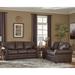 17 Stories Lexus 2 Piece Leather Sleeper Living Room Set Genuine Leather in Gray | 38 H x 83 W x 38 D in | Wayfair Living Room Sets
