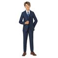Paisley of London, Ezra Mesh Blue Page Boy Suit, Boys Slim Fit Prom Suit, Kids Formal Occasion Outfit, 6 Years
