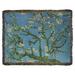 Red Barrel Studio® Kinsey Almond Blossom Cotton Throw Cotton in Green/Blue | 37 W in | Wayfair D3F772B6288A454990E0091B5A5BF50E