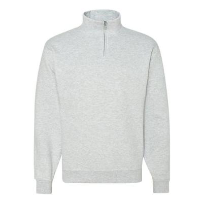 Jerzees Adult NuBlend Quarter-Zip Cadet Collar Sweatshirt, White, X-Large