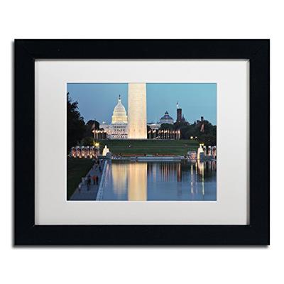 National Mall at Twilight by Gregory O'Hanlon Frame, 11" x 14", White Matte