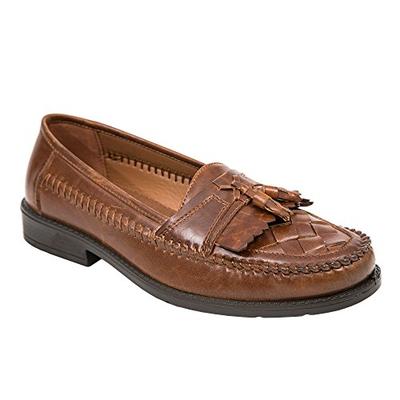 Deer Stags Men's Herman Cognac Tassel Loafer 9 W (3E) US