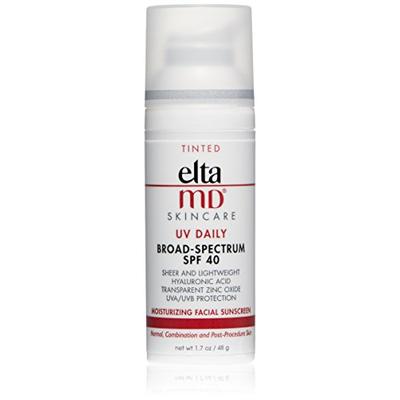 EltaMD UV Daily Tinted Facial Sunscreen Broad-Spectrum SPF 40 for Dry Skin, Dermatologist-Recommende