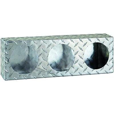 Buyers Products LB6183ALDT Dual Round Light Box, Diamond Tread Aluminum