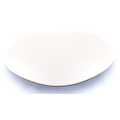Bamboozle 8" Curve Bamboo Salad Plates, Set of Four (Graphite/Natural)