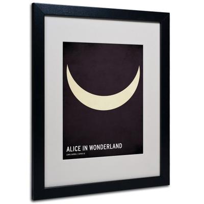 Alice in Wonderland Artwork by Christian Jackson in Black Frame, 16 by 20-Inch