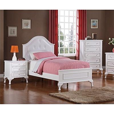 Picket House Furnishings Jenna 3 Piece Twin Kids Bedroom Set in White