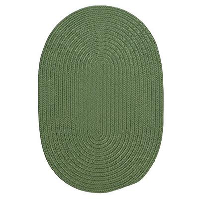 Boca Raton Polypropylene Braided Rug, 2-Feet by 4-Feet, Moss Green