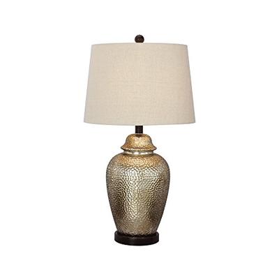 Fangio Lighting W-5123 Metal Table Lamp, 27.5", Oil Rubbed Bronze/Antique Brown Mercury