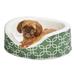 Quiet Time Defender Orthopedic Nesting Dog Bed, 18" L X 22.25" W X 8.5" H, Green, Small, Green / White