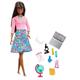 Barbie GDJ35 Brunette Teacher Doll with 10 Educational Accessories, Including Rotating Globe and Laptop, Toy for Children, GDJ35