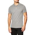 Tommy Hilfiger - Mens Clothes - Tommy Jeans Men - Designer T Shirts Men - Original Fine Pique Short Sleeve Polo - L Grey HTR - Size S