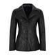 Women's Real Leather Blazer Jacket Black Napa Classic Fashion Casual Style 5147 (20)