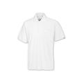 BP 1612-181-21-L Unisex-Poloshirt, 1/2 Ärmel, Polokragen mit Knopfleiste, 70 cm, 220,00 g/m² Stoffmischung, weiß, L