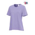 BP 1160-255-87-L T-Shirt für Frauen, 1/2 Ärmel, Rundhals, Länge 64 cm, 180,00 g/m² Baumwolle mit Stretch, hellviolett ,L