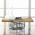 Phillips Collection Score Abstract Coffee Table Wood/Metal in Black/Brown | 17 H x 30 W x 55 D in | Wayfair TH69094