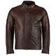 Mens Daytona Vintage Brown Classic Style Leather Jacket - Brown Leather Jackets Mens (Vintage Brown, Medium)