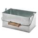 Genware GSTC2415 Tisch-Caddy, rechteckig, verzinkter Stahl, 24,5 x 15,5 x 12,5 cm