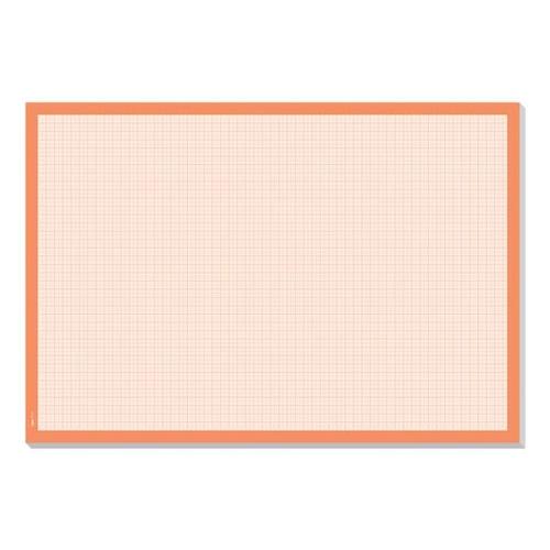 Papier-Schreibunterlage »Graph« HO270 orange, Sigel