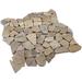 Margo Garden Products Rainforest 12" x 12" Natural Stone Pebbles Mosaic Wall & Floor Tile Natural Stone in Gray/White | Wayfair PT-SMTAN