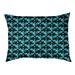 Tucker Murphy Pet™ Byrge Bats Dog Pillow Polyester/Fleece in Green/Blue/Black | 14 H x 42.5 W x 32.5 D in | Wayfair