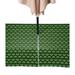 East Urban Home Alaer 4 Leaf Clover Plaid Water Repellent Tablecloth Polyester in Gray/Green | 60 D in | Wayfair 2E786EC2E9C54D169A08251203C7C0A7