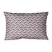 Latitude Run® Avicia Chevrons Indoor/Outdoor Lumbar Pillow Polyester/Polyfill blend in Orange/Blue/Navy | 14 H x 20 W x 3 D in | Wayfair