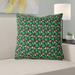 Latitude Run® Avicia Tropical Indoor/Outdoor Throw Pillow Polyester/Polyfill blend in Green/Black | 18 H x 18 W x 9.5 D in | Wayfair