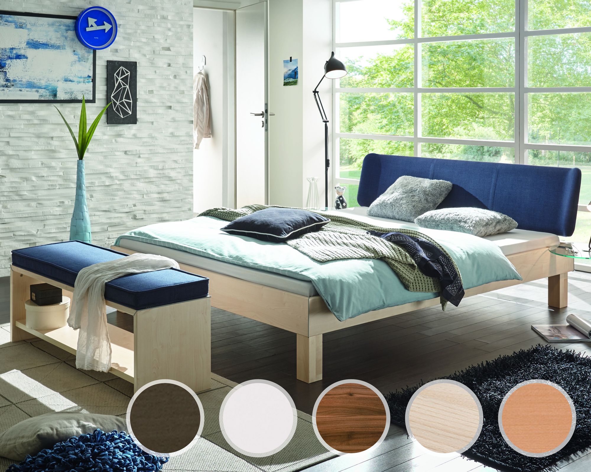 Hasena Movie-Line Bett Star Cantu/Boga 140x200 cm / Weiss