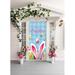 The Holiday Aisle® Happy Easter Bunny Ears Door Mural Plastic in Blue | 36 H x 80 W x 1 D in | Wayfair E259AE6D0C974A178070E740169F8445