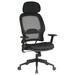 Ebern Designs Prestridge Ergonomic Task Chair Upholstered/Metal in Black/Brown | 46 H x 27.5 W x 28.5 D in | Wayfair