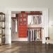 John Louis Home Solid Wood Walk-In Closet System w/ 4-Drawers & Glass Doors Solid Wood in Brown/Red | 16 W x 16 D in | Wayfair JLH-333