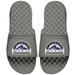 Youth ISlide Gray Colorado Rockies Alternate Logo Slide Sandals