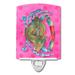 Caroline's Treasures Crab Polka Dots Ceramic Night Light Ceramic in Pink | 6 H x 3 W x 3 D in | Wayfair BB8249CNL