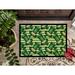 The Holiday Aisle® Adrienn St Patrick's Day Leprechan Hat Non-Slip Outdoor Door Mat Synthetics in White | Rectangle 2' x 3' | Wayfair