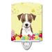 Caroline's Treasures Jack Russell Terrier Easter Egg Hunt Ceramic Night Light Ceramic in Yellow | 6 H x 3 W x 3 D in | Wayfair BB1884CNL