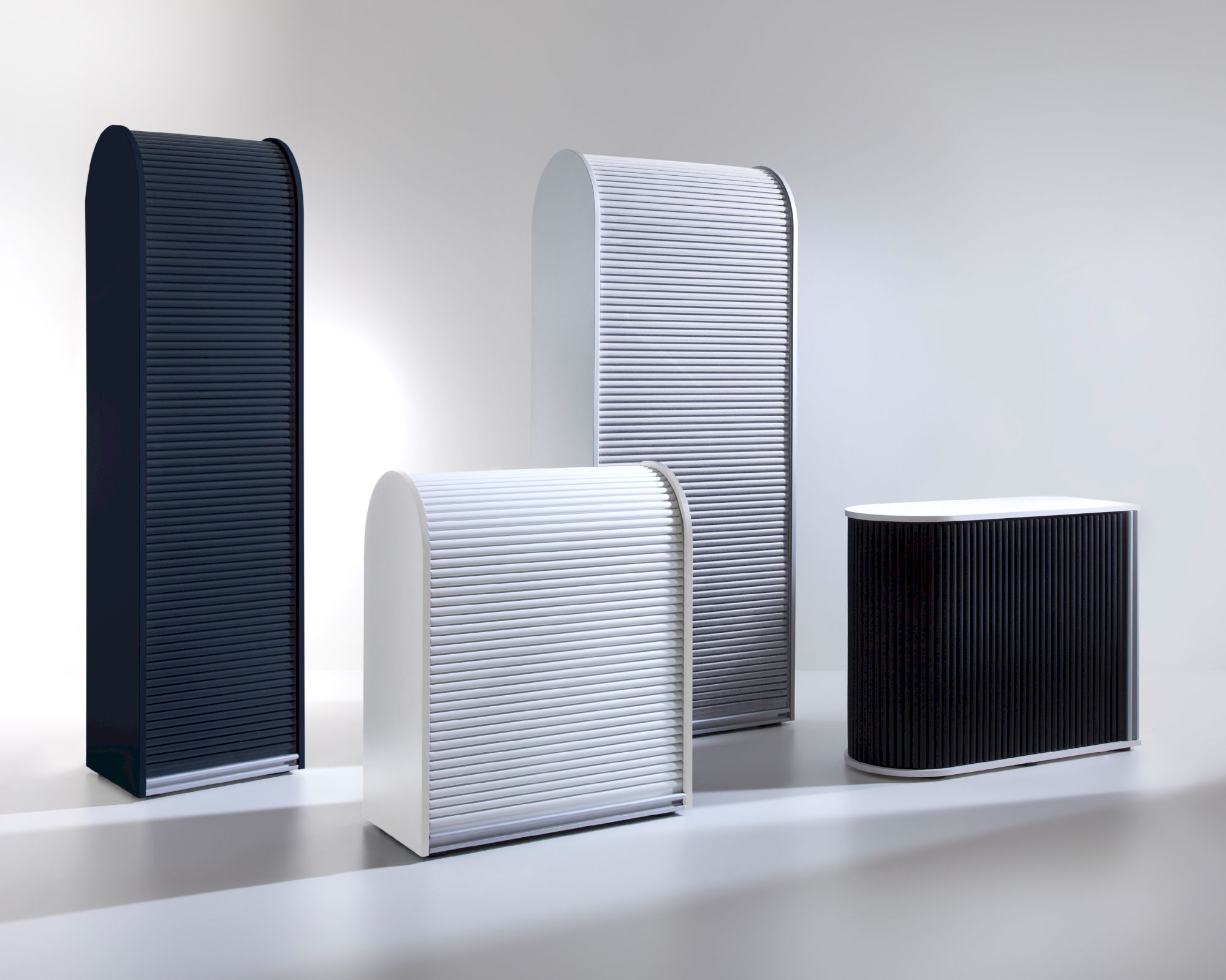 Klenk Dancer Schränke - Korpus mit Rollladen Universalschrank Schwarz