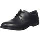 Clarks Men's Scala Loop Youth Lace up School Shoes, Black Leather, 5 UK