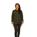 David Barry Diamond Quilted Jacket 10 Olive