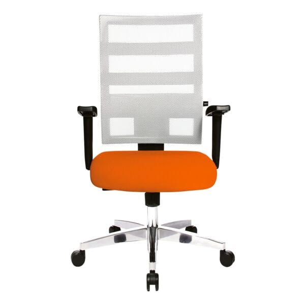 Topstar Bürostuhl »X-Pander« ohne Armlehnen Netz weiß orange