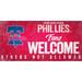 Philadelphia Phillies 8'' x 10.5'' Fans Welcome Sign