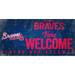 Atlanta Braves 8'' x 10.5'' Fans Welcome Sign